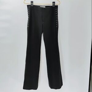 Vertigo Paris pants y2k punk grunge emo 2000s wide leg lace up black pants